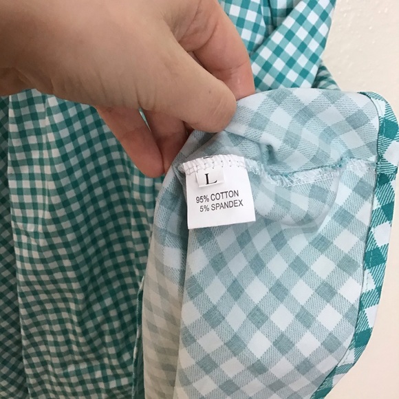 Vintage Blue Plaid Dress - Picture 4 of 8